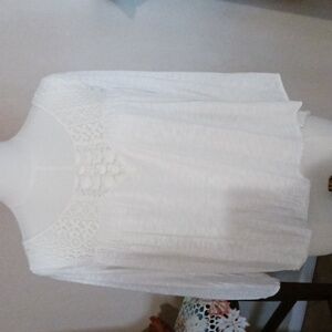 American Eagle Outfitters- White Lace Blouse